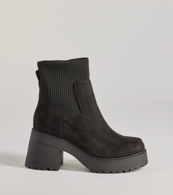 Cool-Girl Edge Platform Block Heel Booties - Image 2