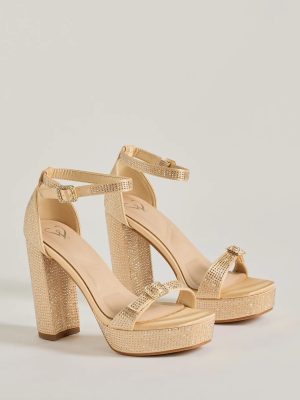 Endless Glow Rhinestone Platform Heels