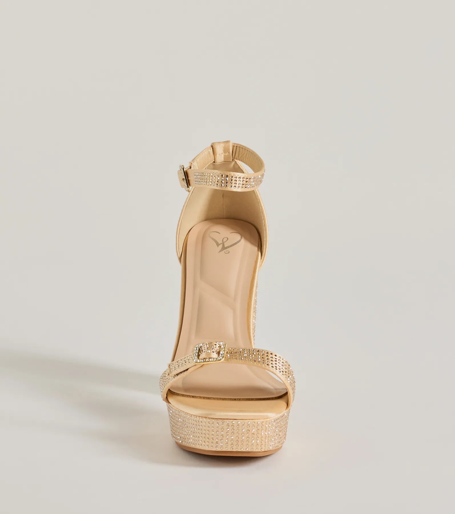 Endless Glow Rhinestone Platform Heels - Image 3