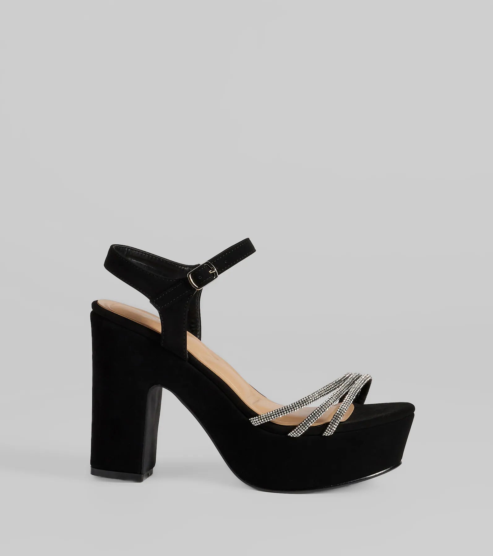 Dazzling Spotlight Rhinestone Platform Heels - Image 2