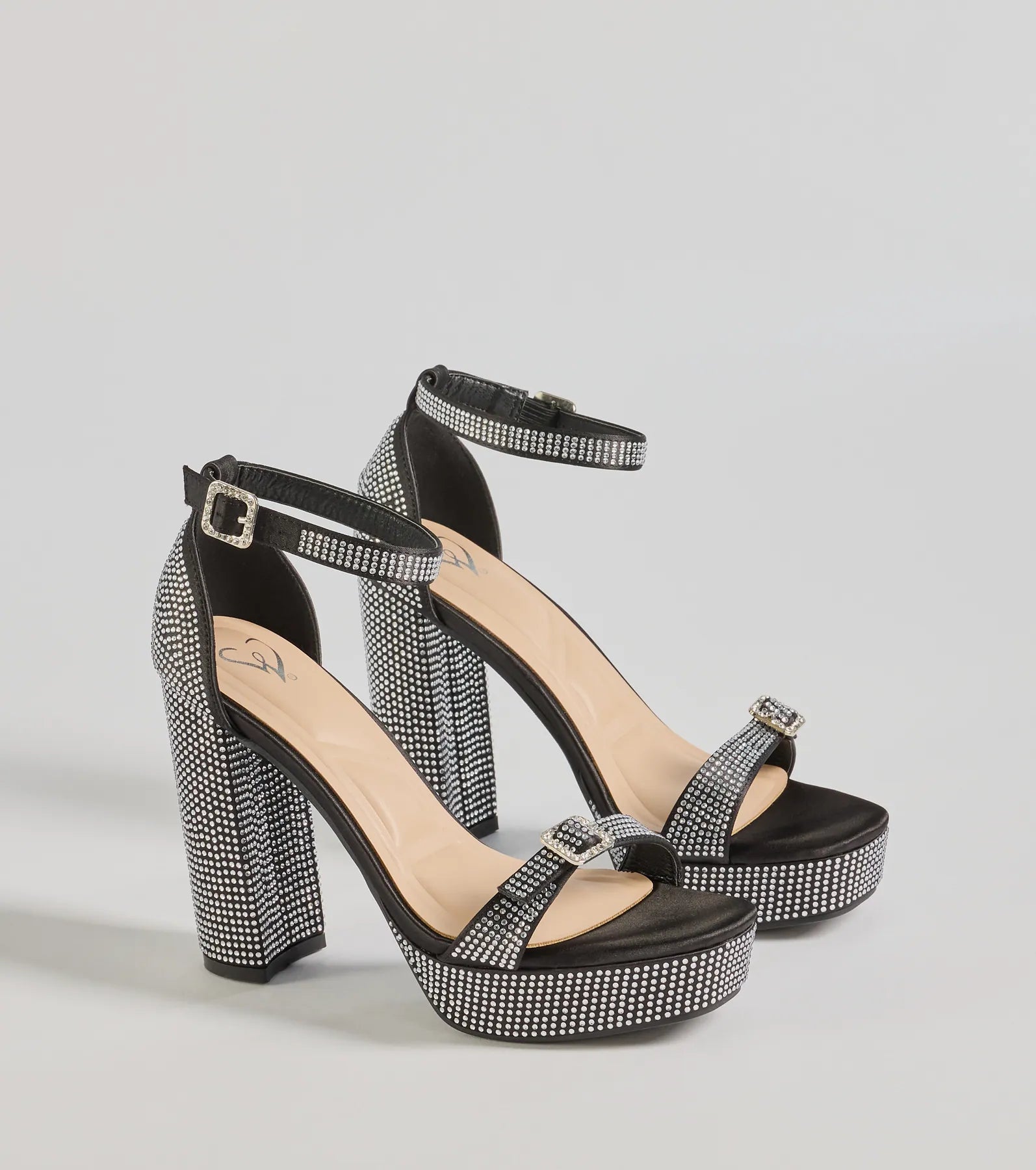 Endless Glow Rhinestone Platform Heels - Image 9
