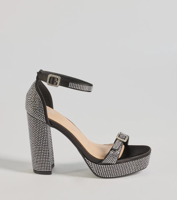 Endless Glow Rhinestone Platform Heels - Image 10