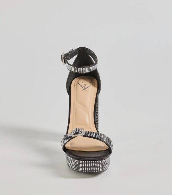 Endless Glow Rhinestone Platform Heels - Image 11