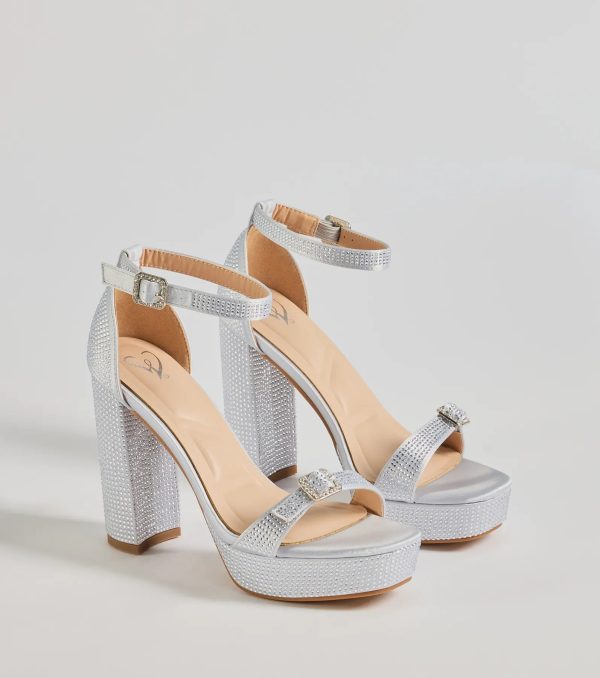 Endless Glow Rhinestone Platform Heels - Image 5