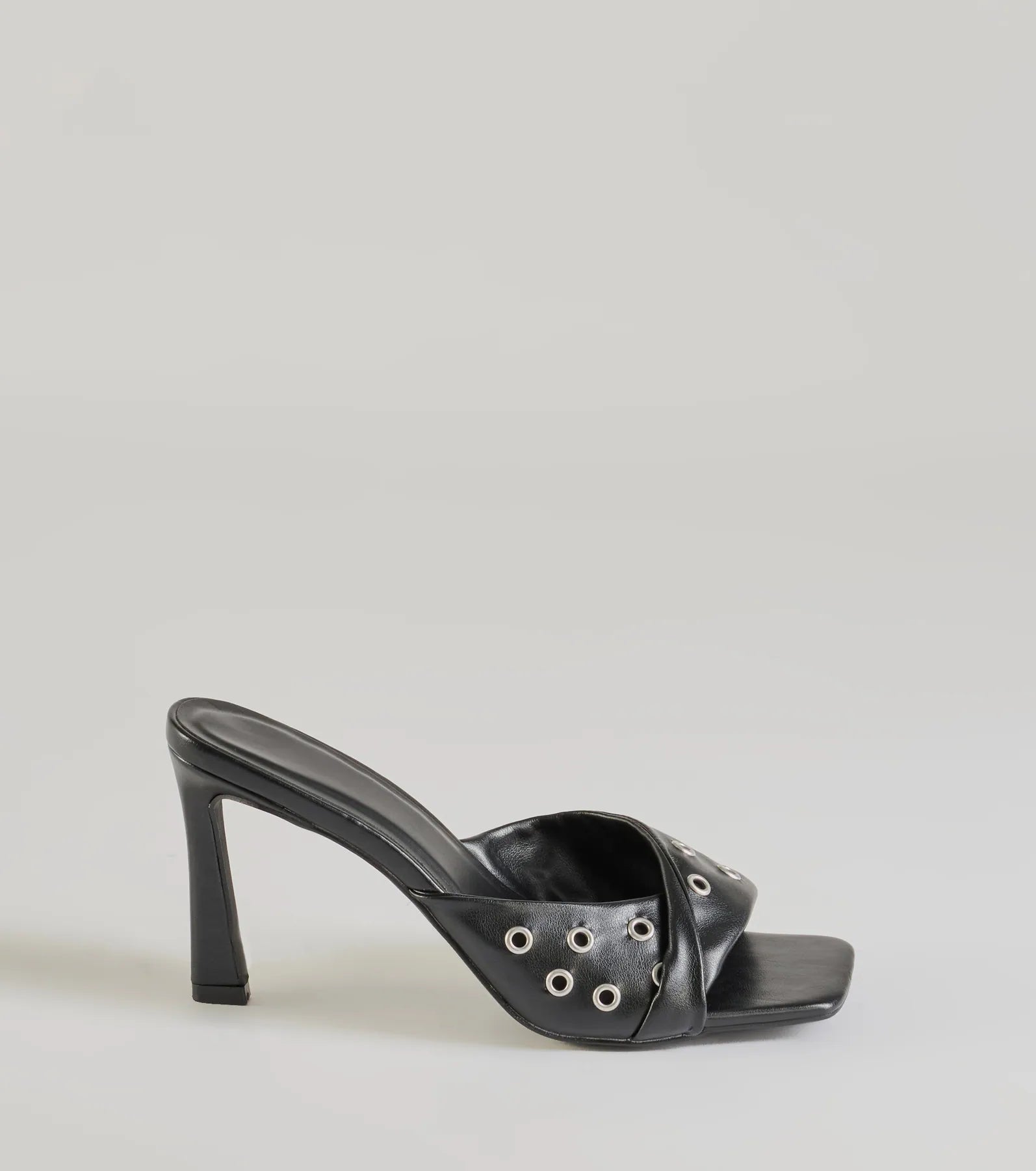 Trendy Twist Strap Stiletto Mules - Image 2