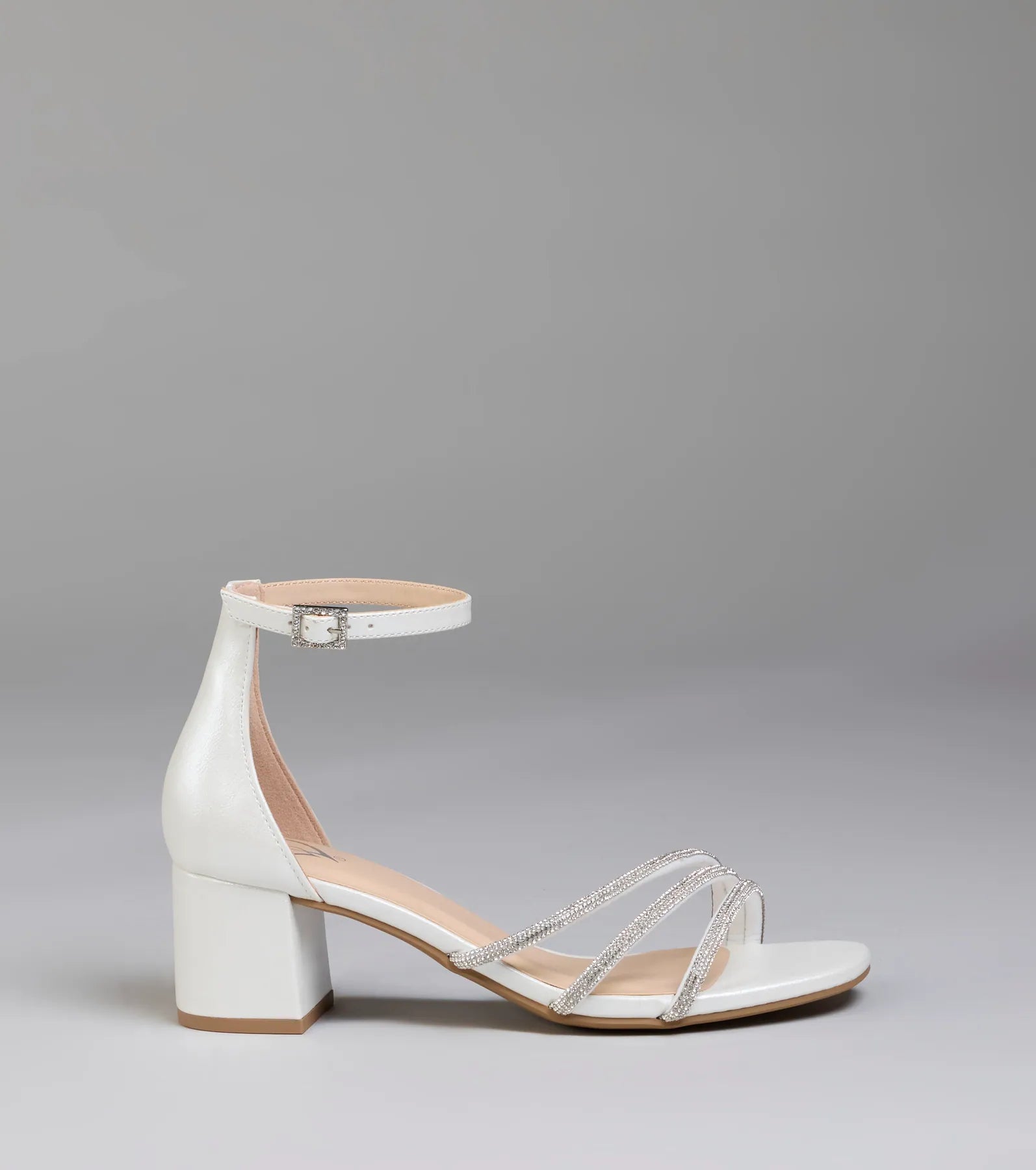 Ultra Luxe Rhinestone Short Block Heels - Image 2