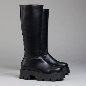 Edgy Essential Platform Lug Boots