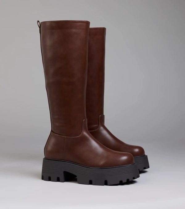 Edgy Essential Platform Lug Boots - Image 5