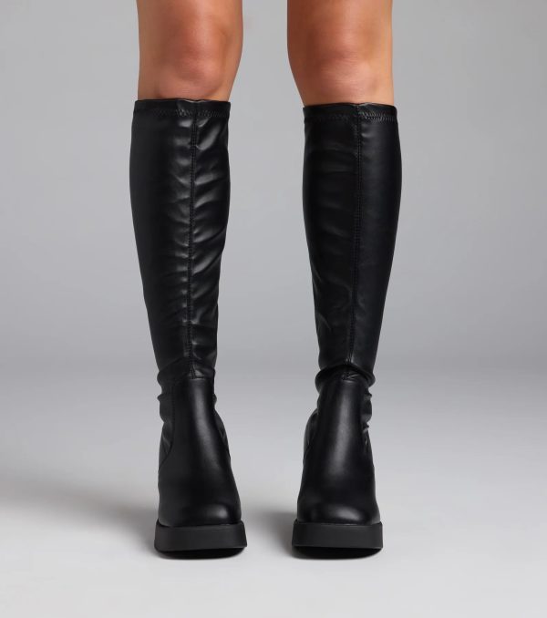 Step Out Platform Block Heel Boots - Image 2