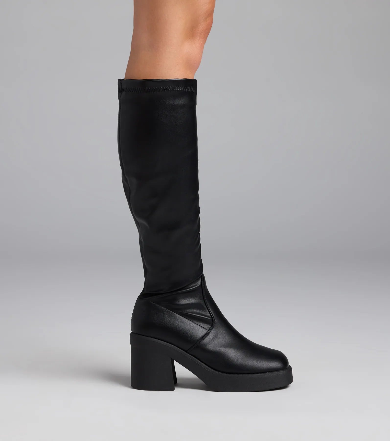 Step Out Platform Block Heel Boots - Image 3