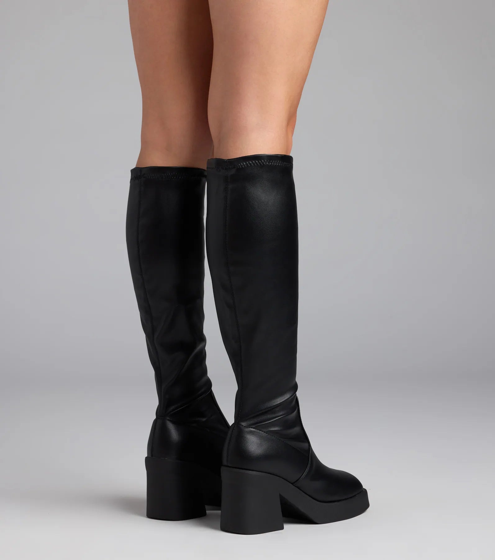 Step Out Platform Block Heel Boots - Image 4