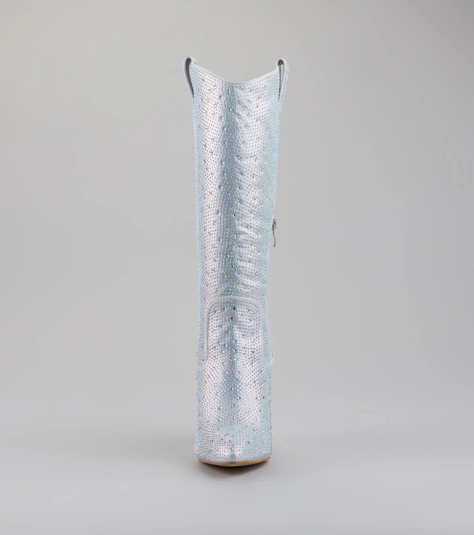 Total Glam Girl Rhinestone Knee-High Boots - Image 4