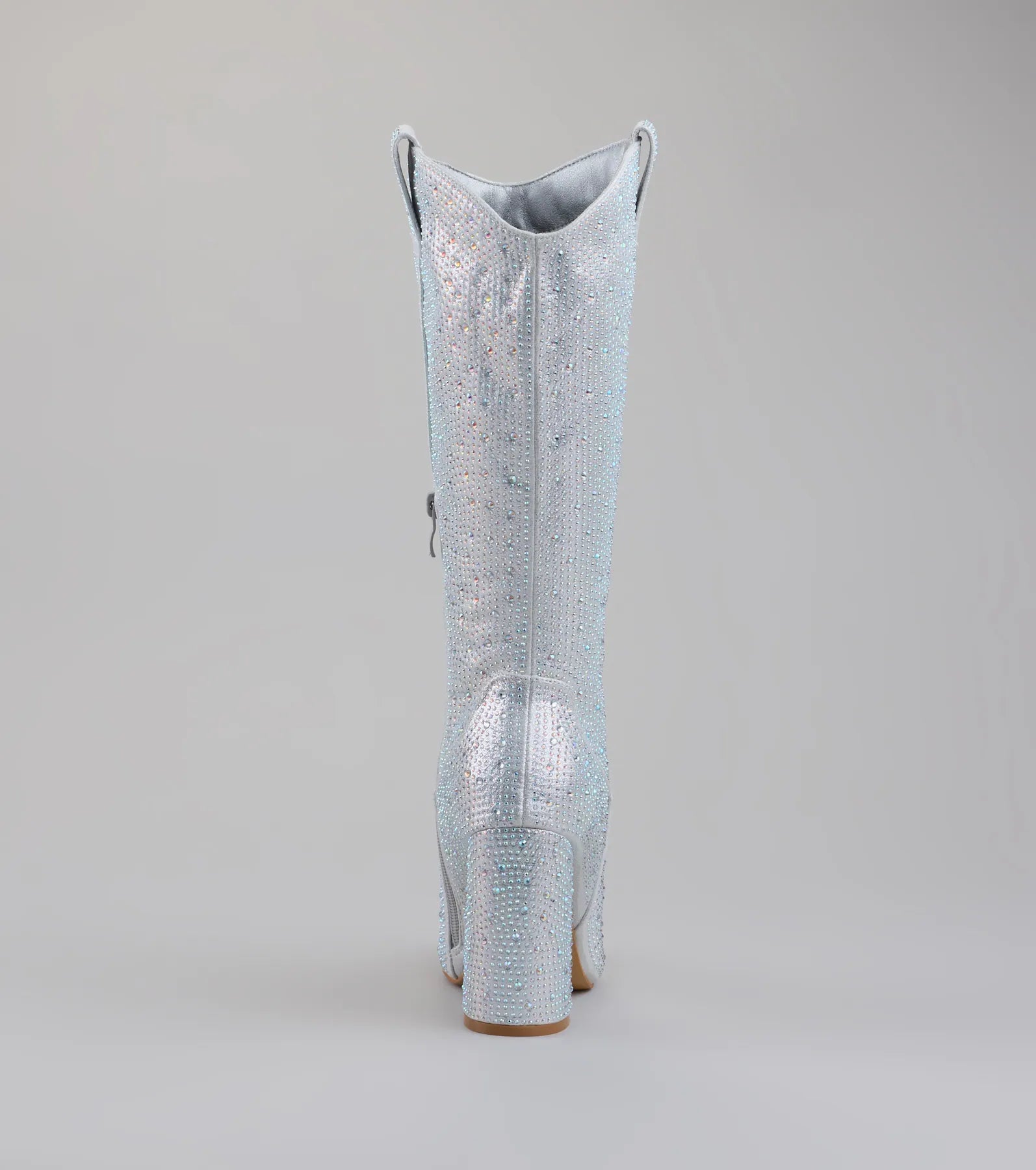 Total Glam Girl Rhinestone Knee-High Boots - Image 5