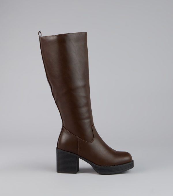 Retro Rise Knee High Platform Boots - Image 2