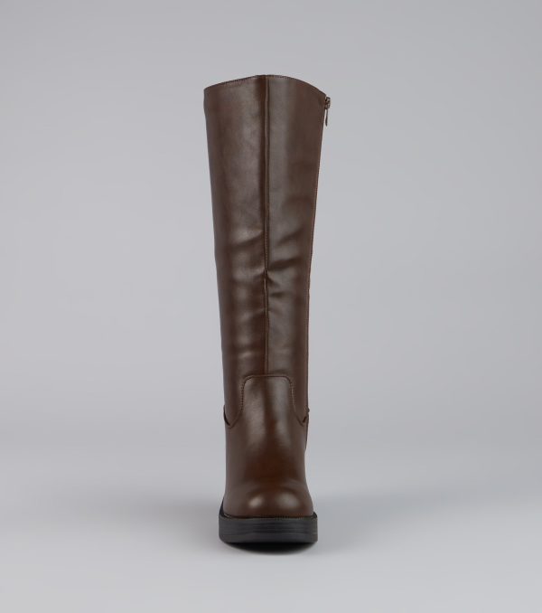 Retro Rise Knee High Platform Boots - Image 3