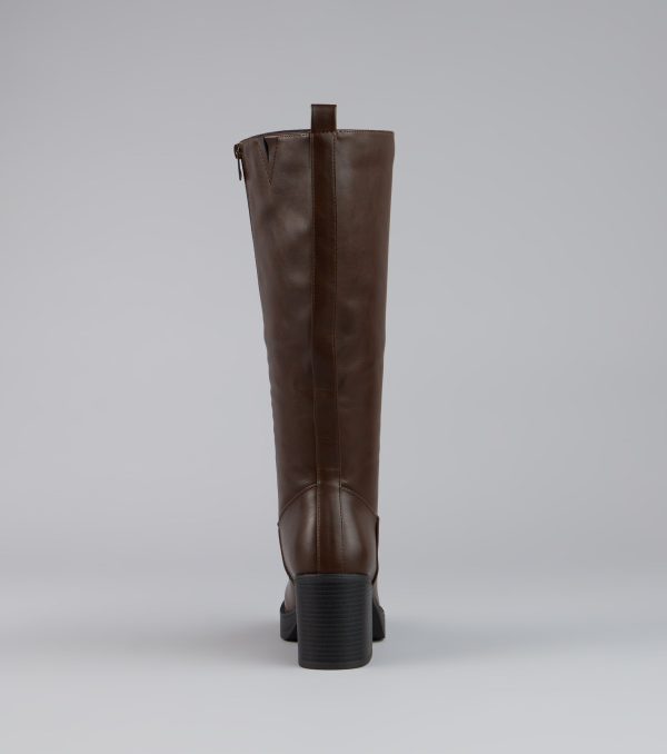 Retro Rise Knee High Platform Boots - Image 4