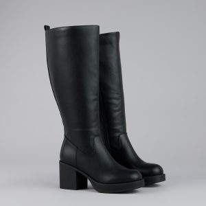 Steppin Up Block Heel Knee High Boots