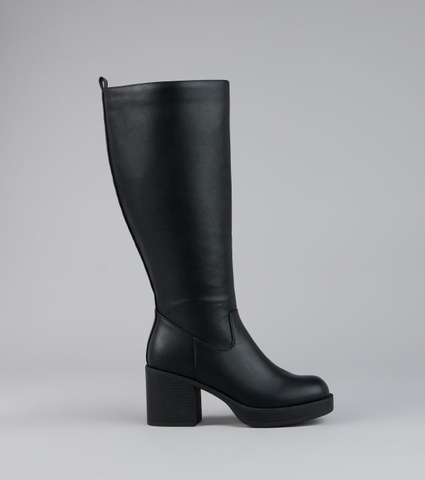 Steppin Up Block Heel Knee High Boots - Image 2