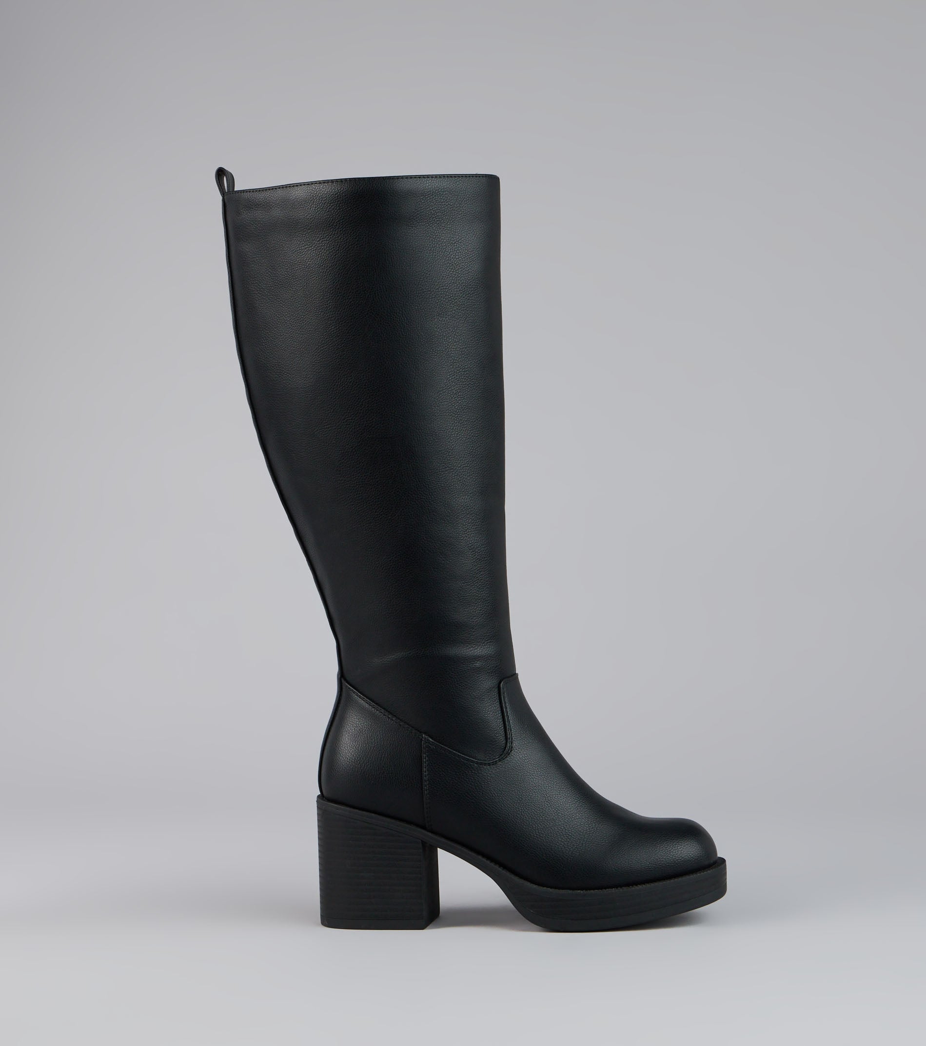 Steppin Up Block Heel Knee High Boots - Image 2