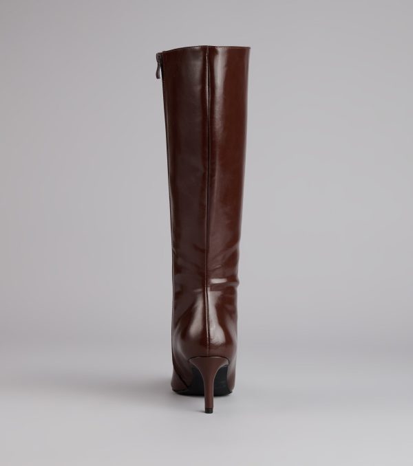 Sleek Stance Faux Leather Stiletto Boots - Image 8