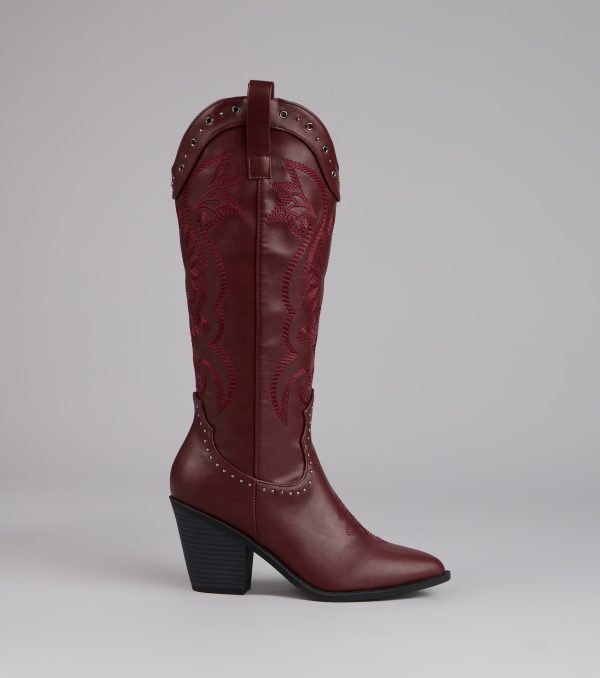 Ride or Shine Studded Cowboy Boots - Image 2