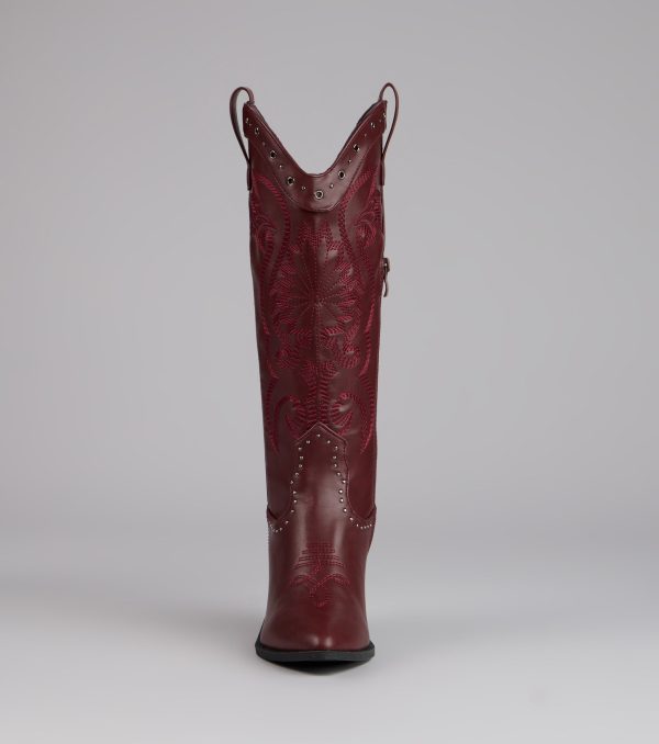 Ride or Shine Studded Cowboy Boots - Image 3