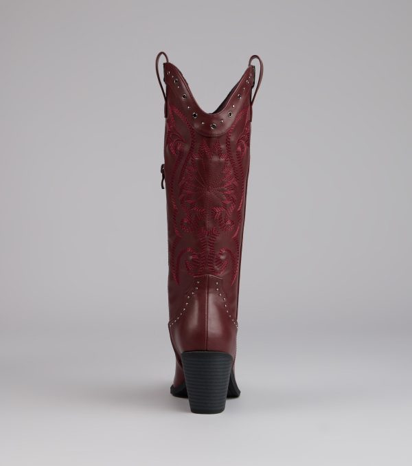 Ride or Shine Studded Cowboy Boots - Image 4