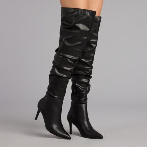 Season's Sleek Thigh-High Stiletto Boots