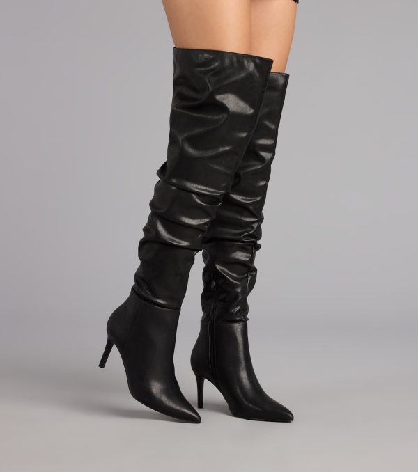 Season's Sleek Thigh-High Stiletto Boots