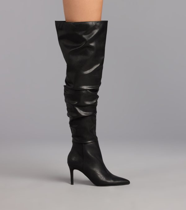 Season's Sleek Thigh-High Stiletto Boots - Image 3