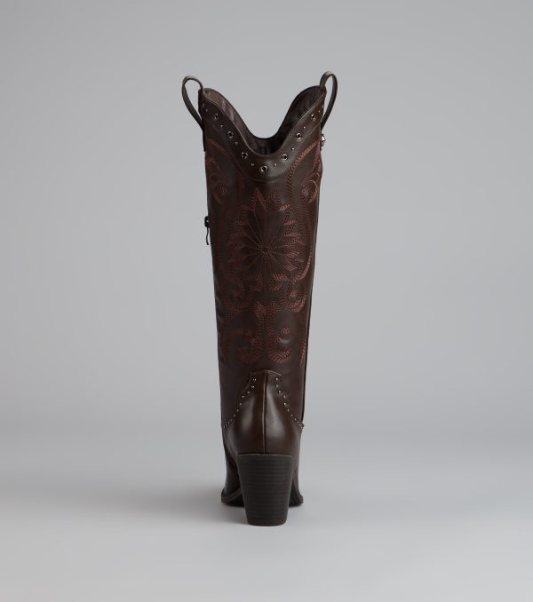 Ride or Shine Studded Cowboy Boots - Image 12