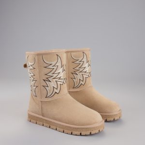 Western Chill Embroidered Suede Boots