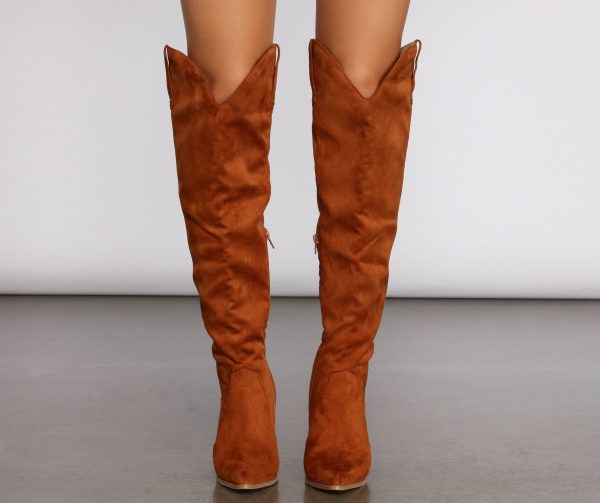 Wild West Knee-High Western Boots - Image 2