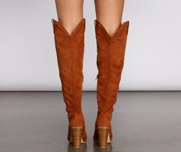 Wild West Knee-High Western Boots - Image 4