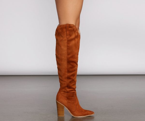 Wild West Knee-High Western Boots - Image 5