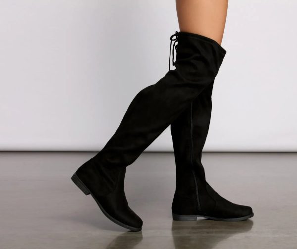 Simply Stylish Flat Over The Knee Boots - Image 4