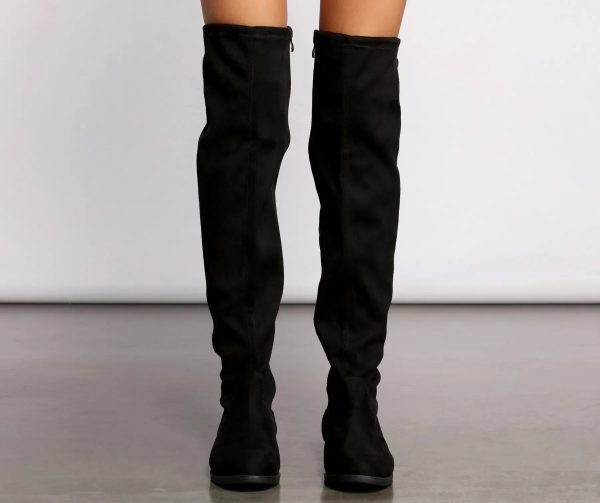 Simply Stylish Flat Over The Knee Boots - Image 5