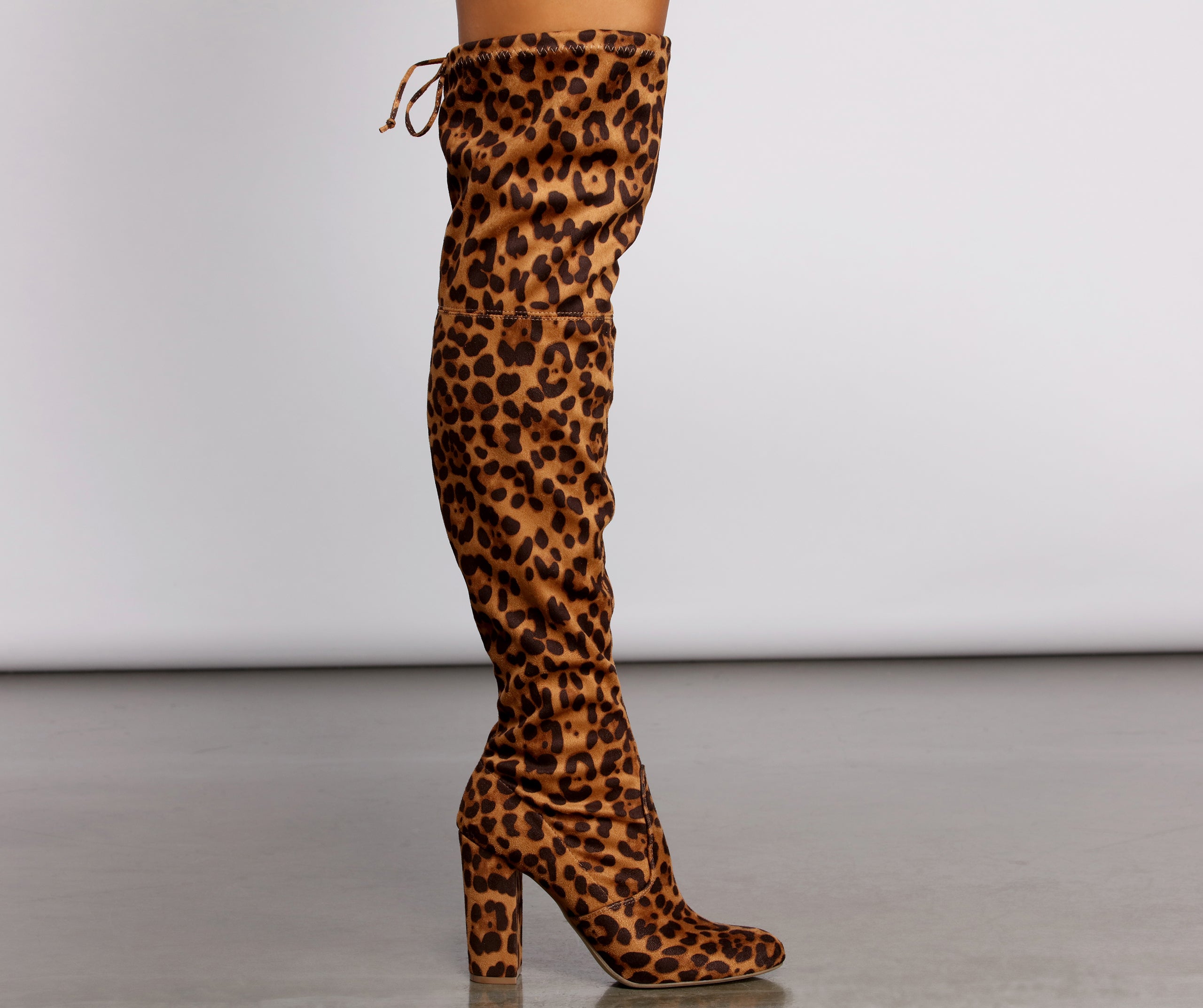 Fierce Fashionista Over The Knee Block Heel Boots - Image 2