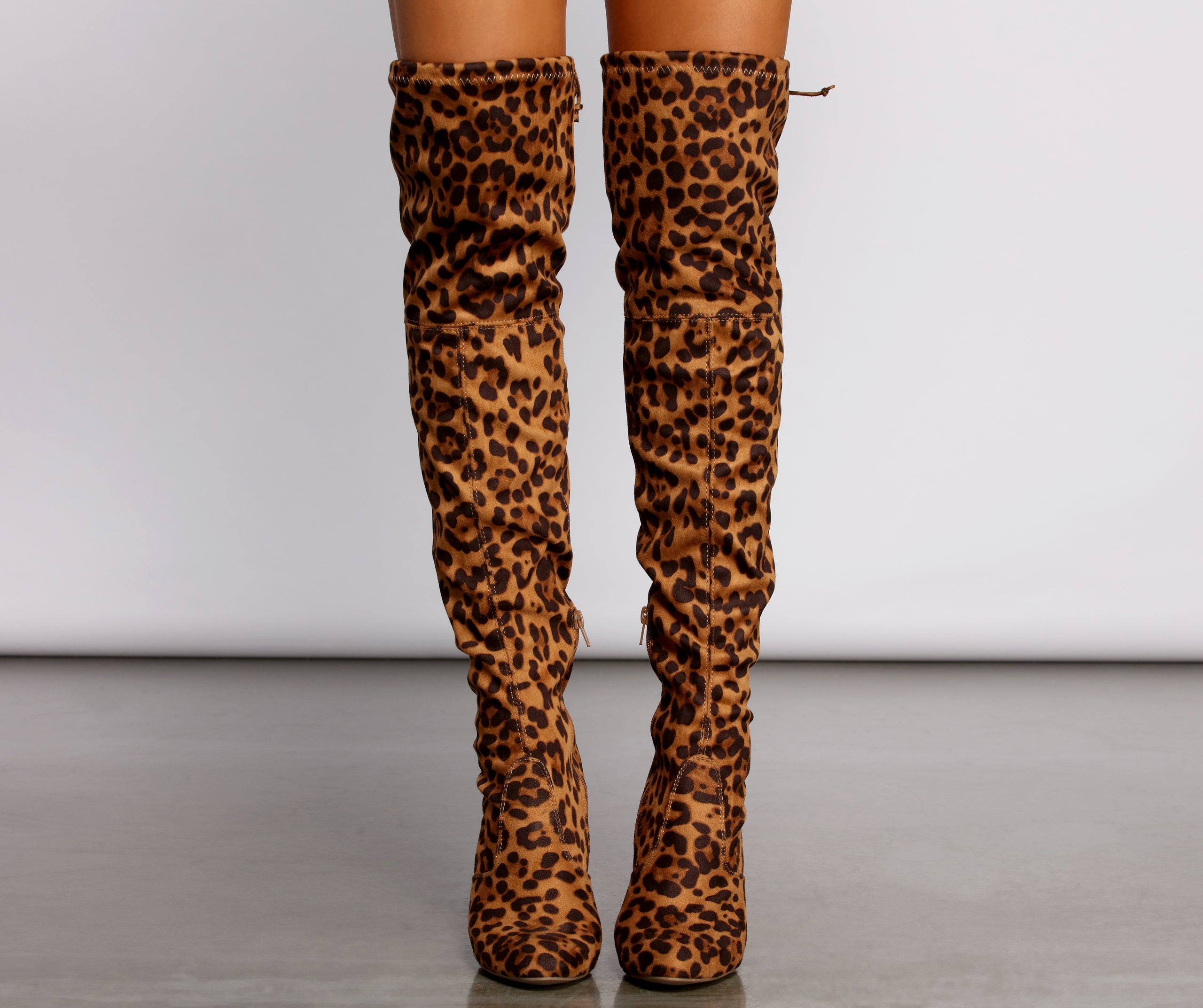 Fierce Fashionista Over The Knee Block Heel Boots - Image 5