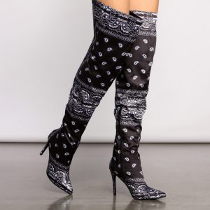 Trendy Thigh-High Pointed Toe Stiletto Boots