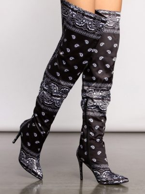 Trendy Thigh-High Pointed Toe Stiletto Boots