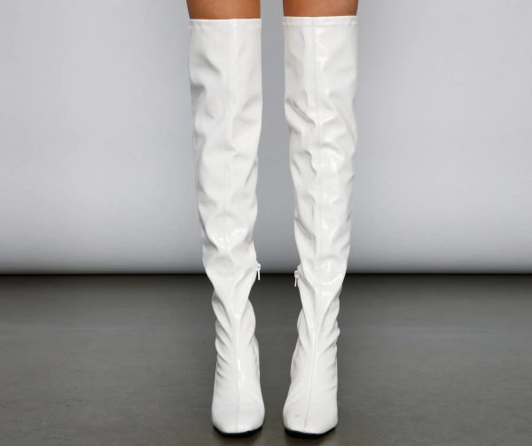 So Seductive Patent Leather Thigh-High Boots - Image 13