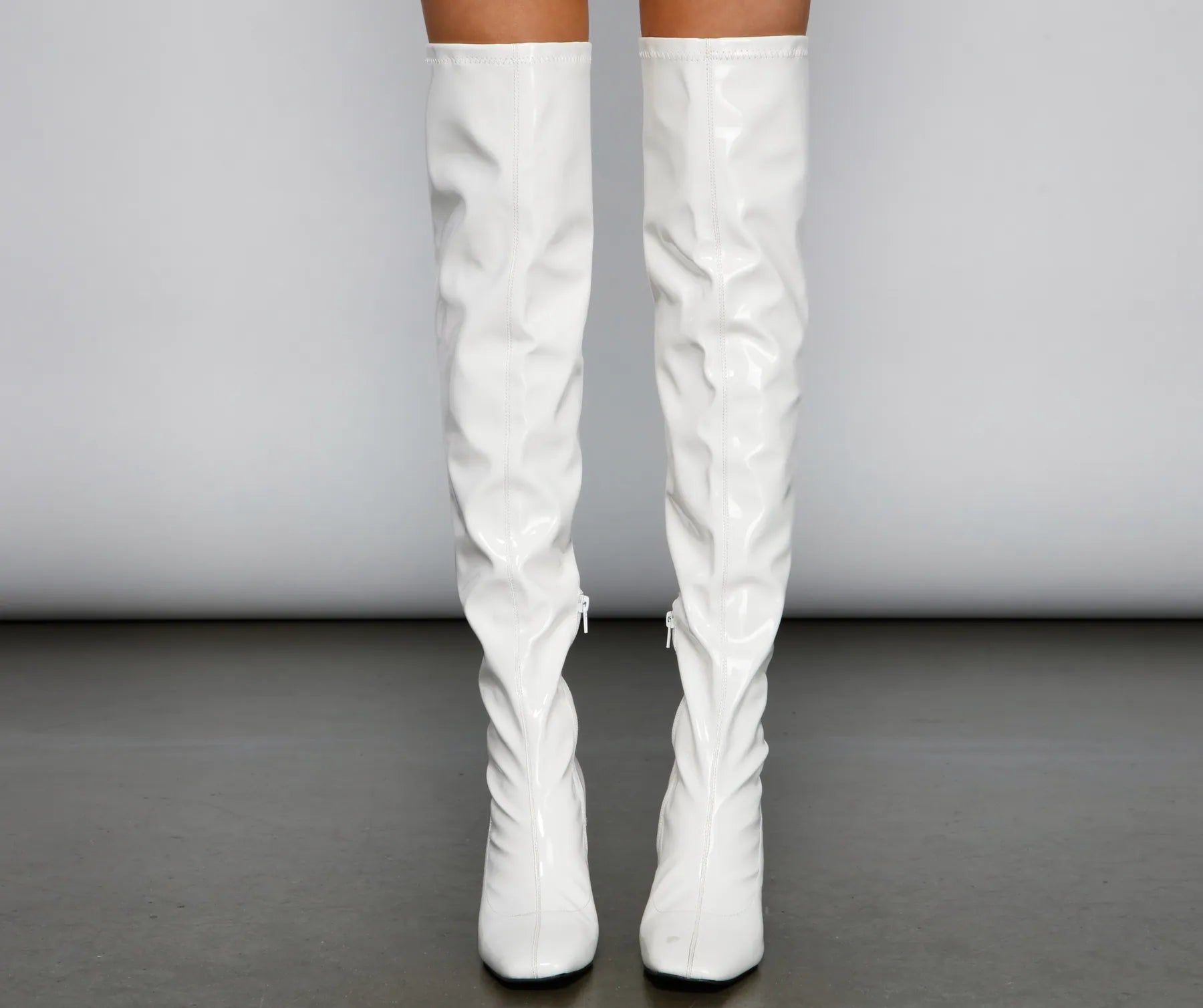 So Seductive Patent Leather Thigh-High Boots - Image 13