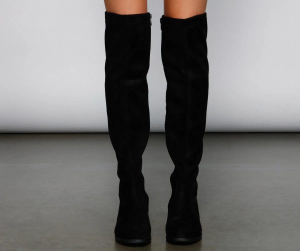 Walk It Out Faux Suede Lace Up Boots - Image 3