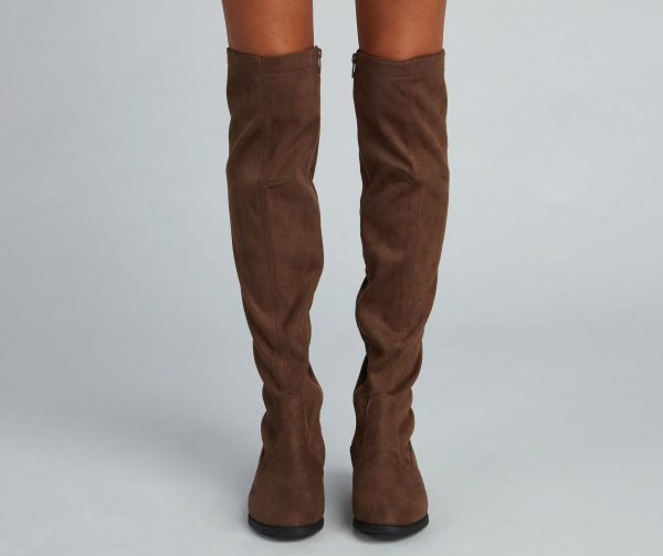 Walk It Out Faux Suede Lace Up Boots - Image 6