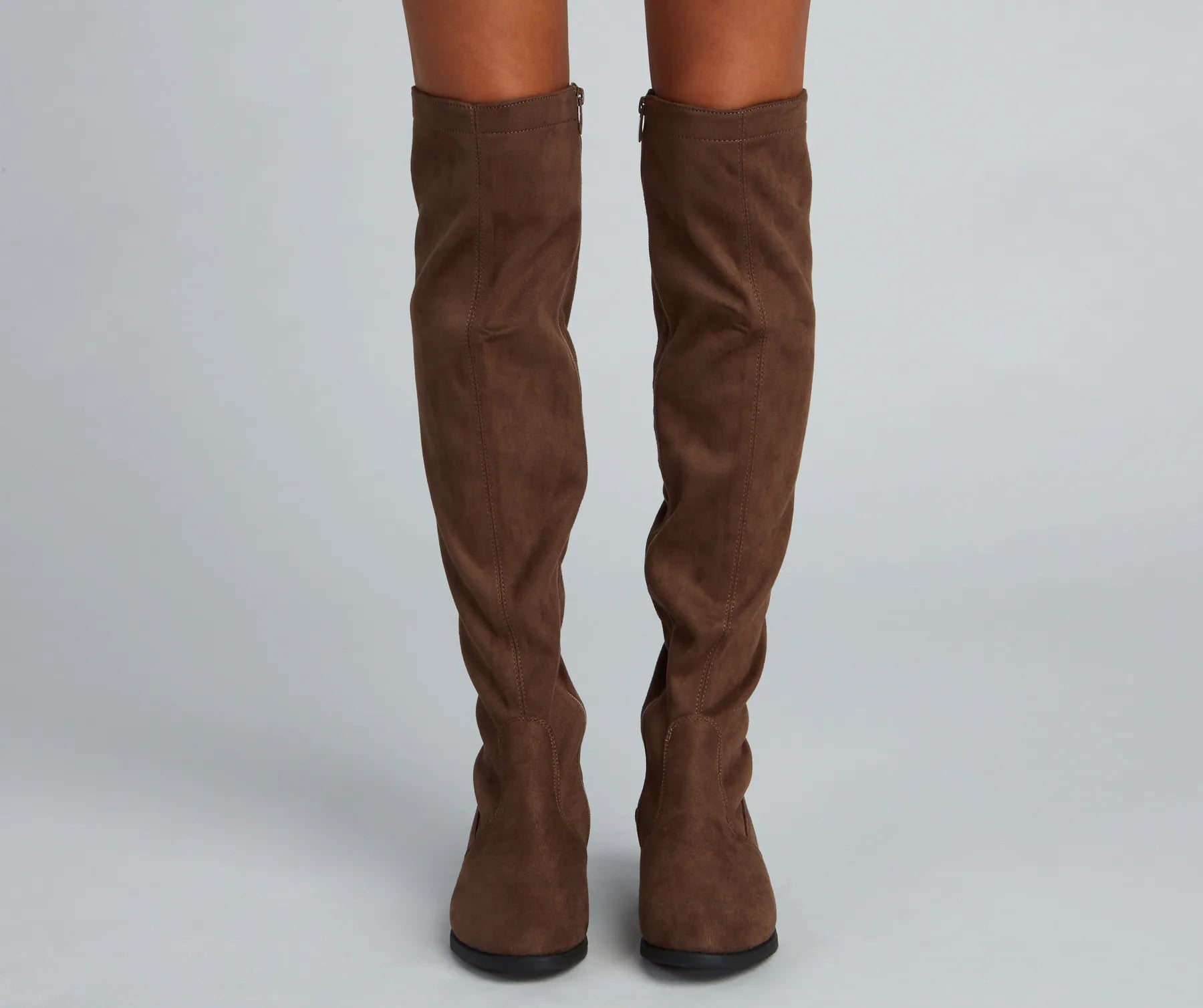 Walk It Out Faux Suede Lace Up Boots - Image 6