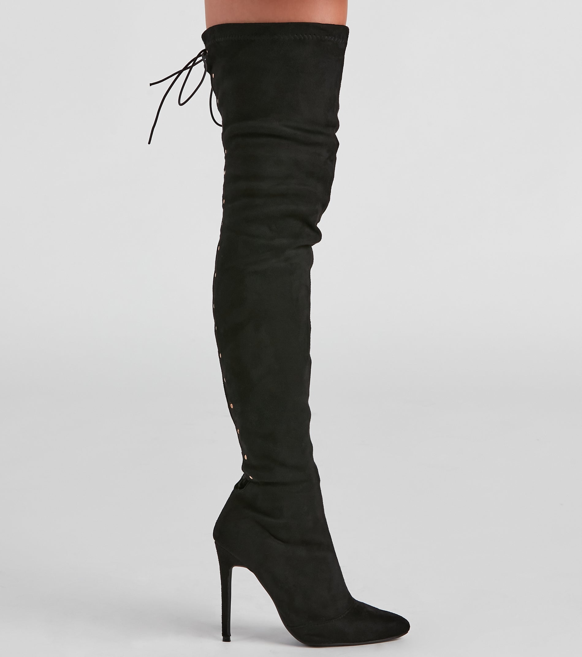 Stacked On Style Lace-Up Boots - Image 3