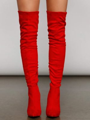 Hot Like Fire Over-The-Knee Stiletto Boots