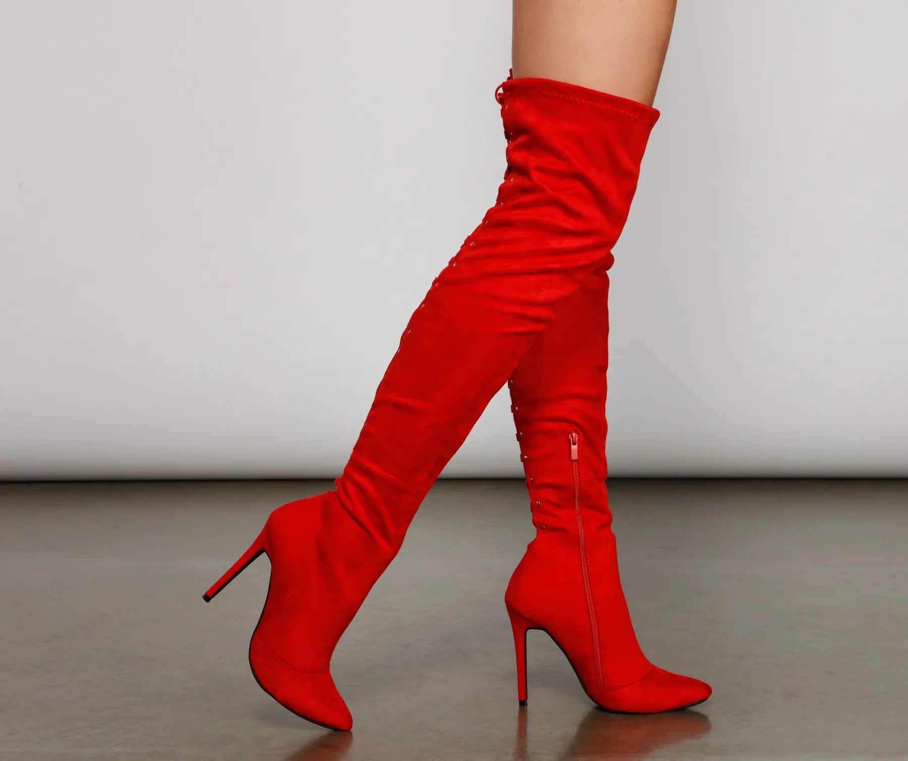 Hot Like Fire Over-The-Knee Stiletto Boots - Image 2