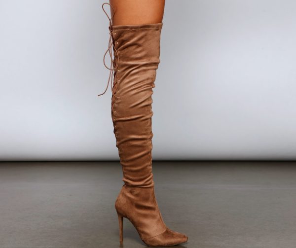Stacked On Style Lace-Up Boots - Image 10